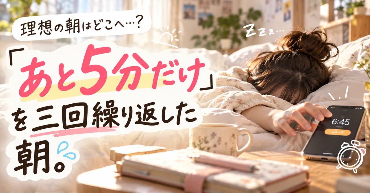 A morning where I repeated 'just five more minutes' three times.｜雨宮すみか ...