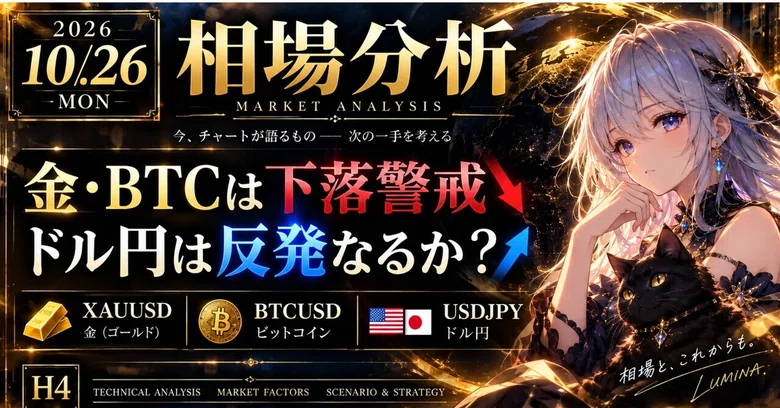 [October 26] Caution advised as Gold and BTC continue to fall, USD/JPY ...