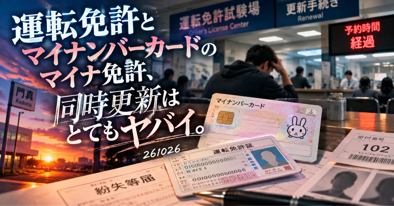 【Driver's license and My Number Card's 'MyNa License' simultaneous ...
