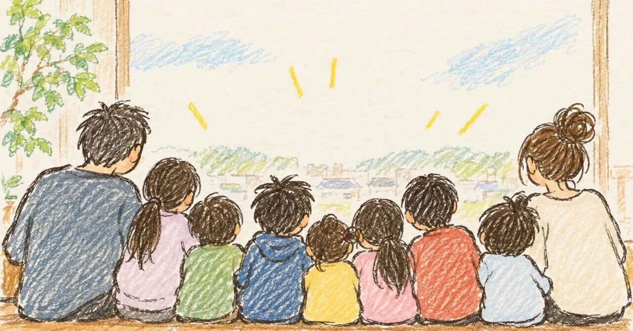 A father of 3 became a father of 7｜松父（まっとう）