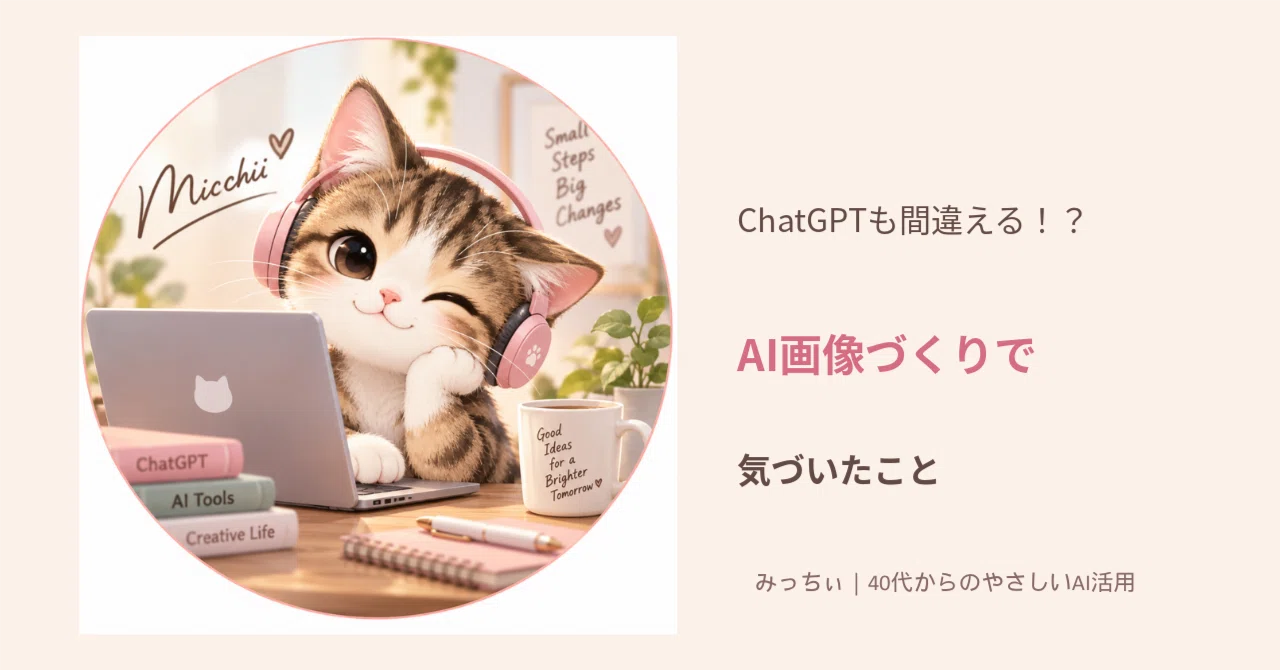 Even ChatGPT makes mistakes!? What I, in my 40s, realized while ...