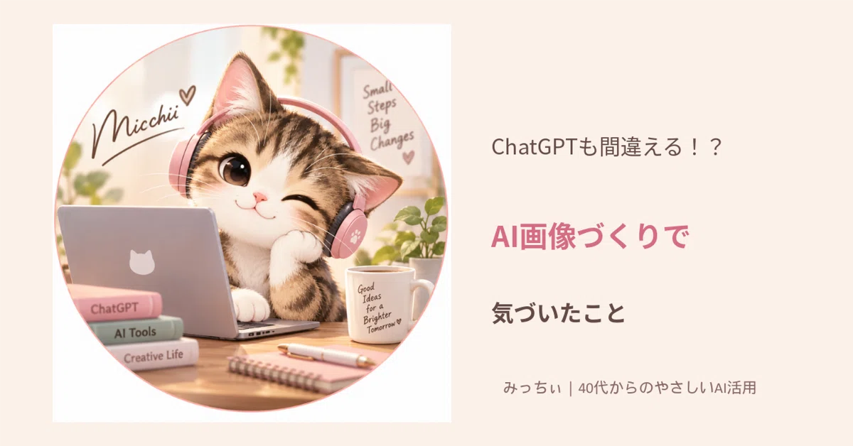 Even ChatGPT makes mistakes!? What I, in my 40s, realized while ...