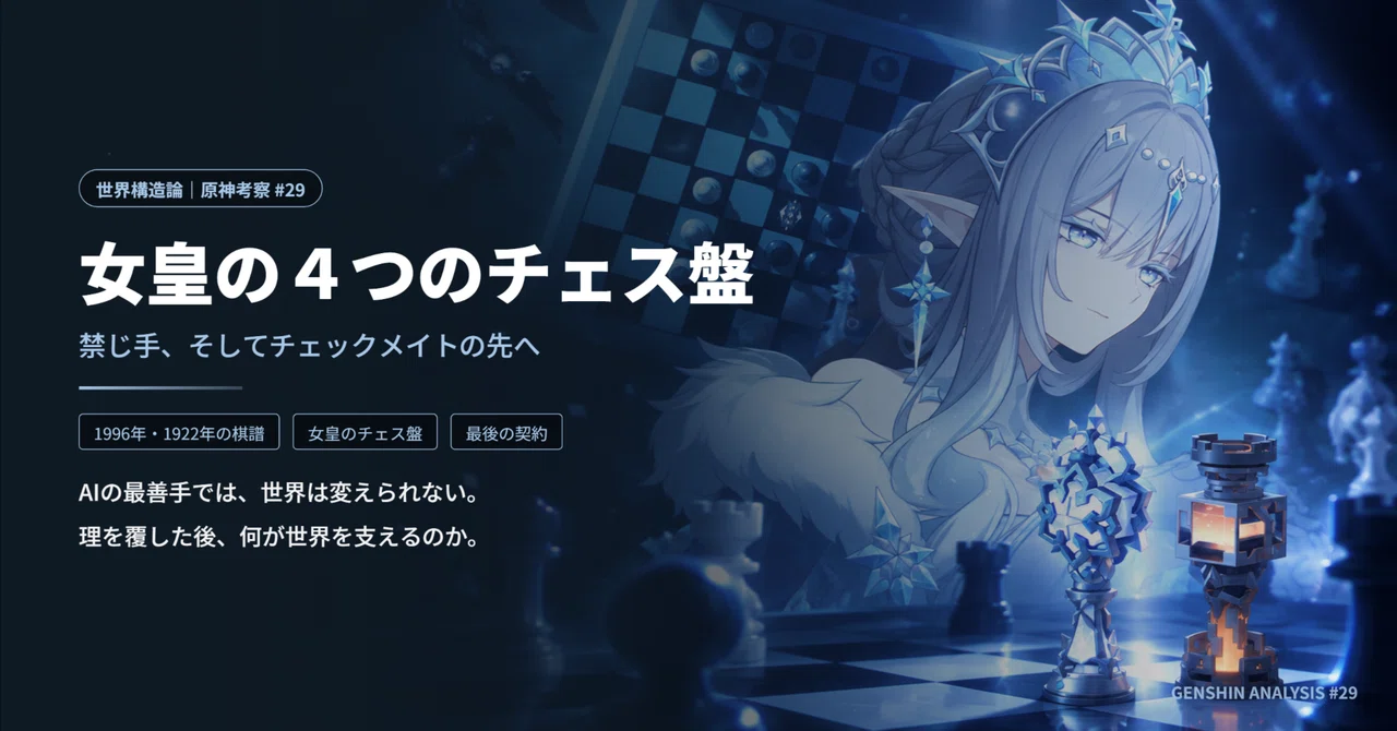 [Genshin Theory #29] The Tsaritsa's Four Chessboards—Forbidden Moves ...
