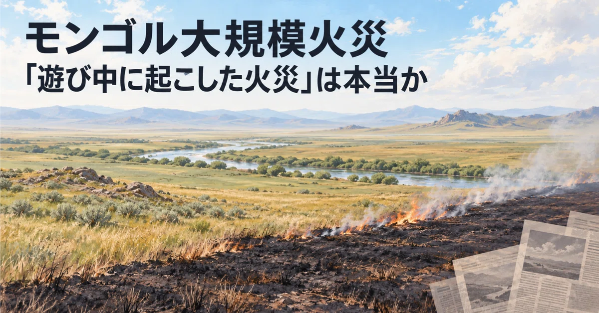 Protection Reaction Large-scale fire in Mongolia: Is it true that 'Japanese corporate ...