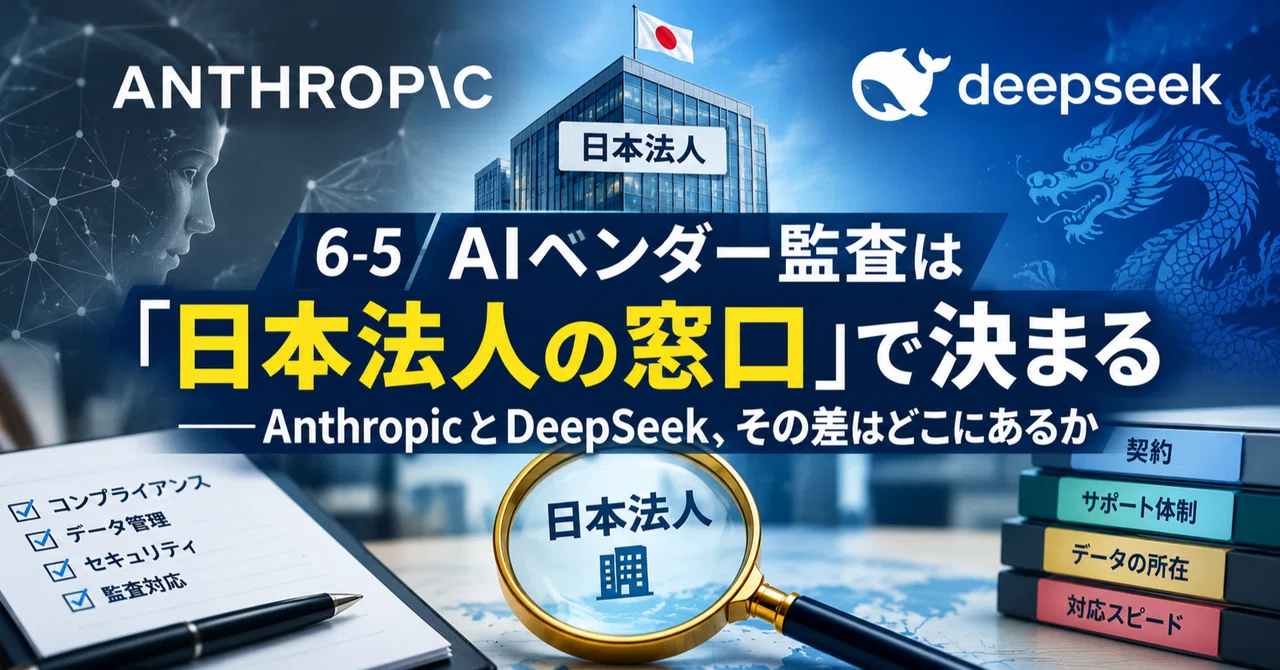 6-5 AI Vendor Audits Are Determined by the 'Japanese Subsidiary Contact ...