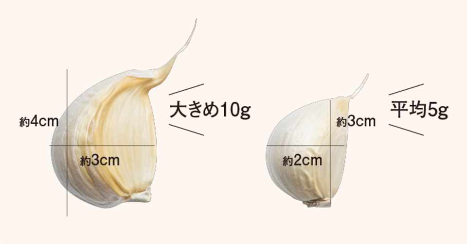 1片って何g にんにくの 量 がよくわからないから調べてみました コープさっぽろの広報誌 Cho Co Tto ちょこっと