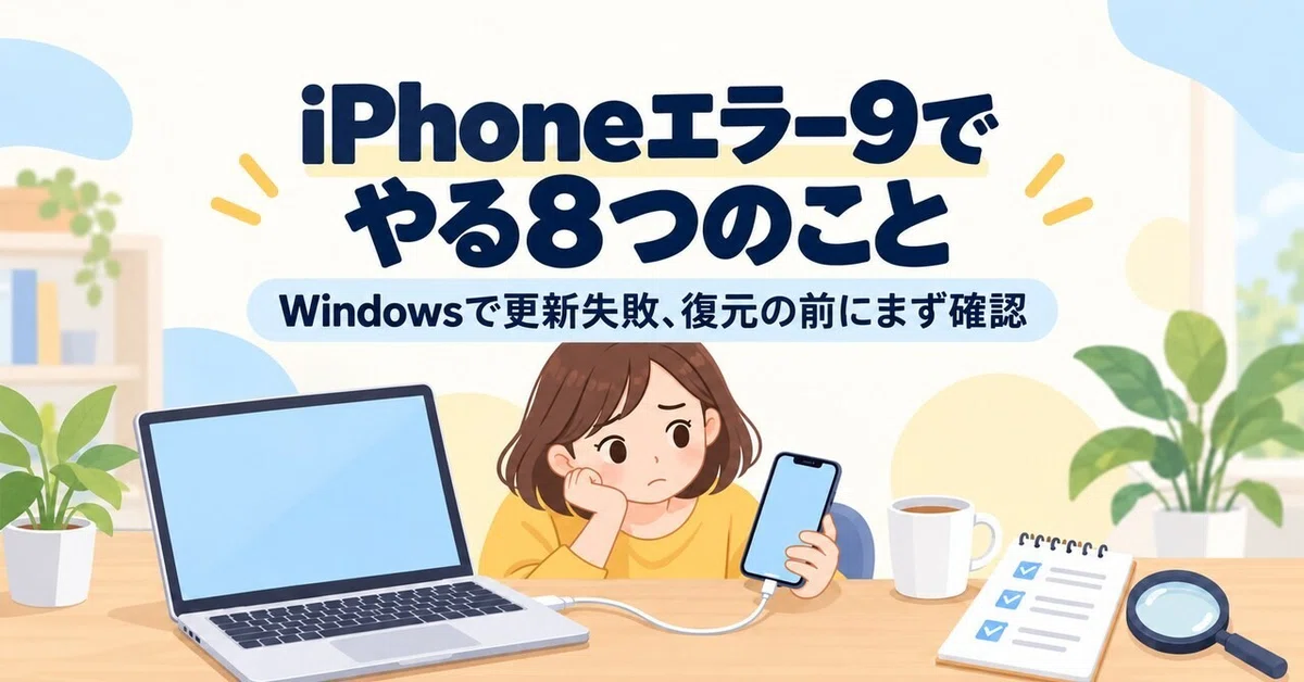 iPhone Error 9 | 8 Things to Do When an Update Fails on Windows｜中古パソコン屋 ...