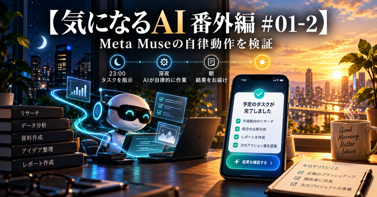 [AI of Interest Extra Edition #01-2] The AI was working while I slept ...