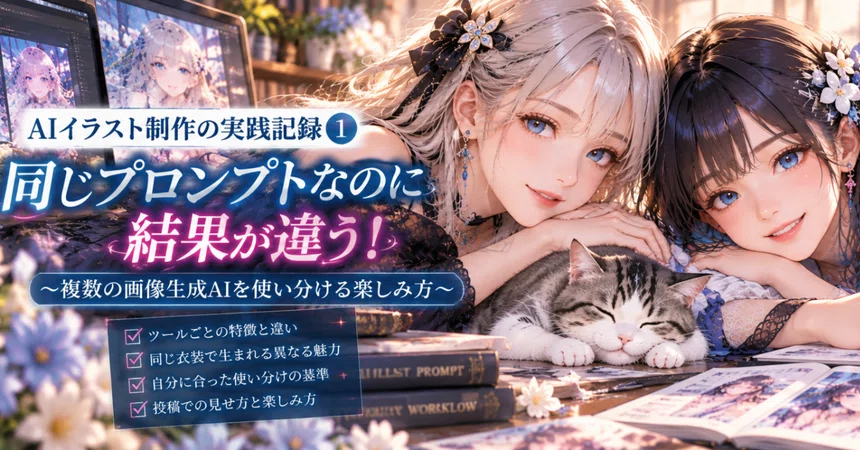 [AI Illustration Production Practice Record ①] Even with the same ...