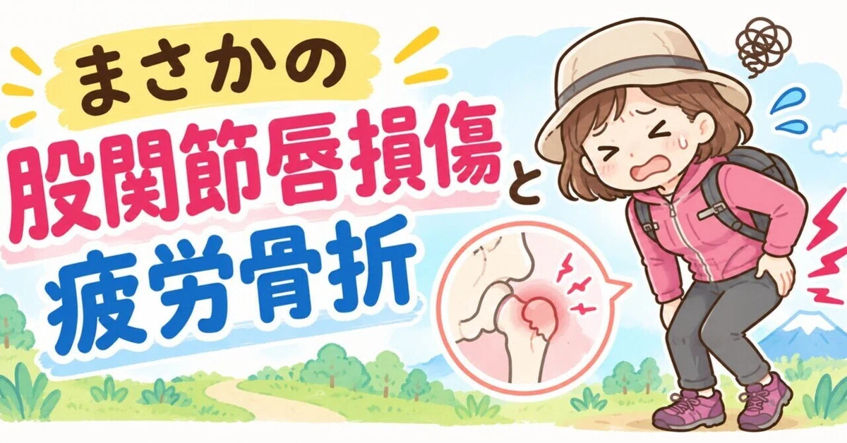 Unexpected Hip Labral Tear and Stress Fracture｜らーチョン