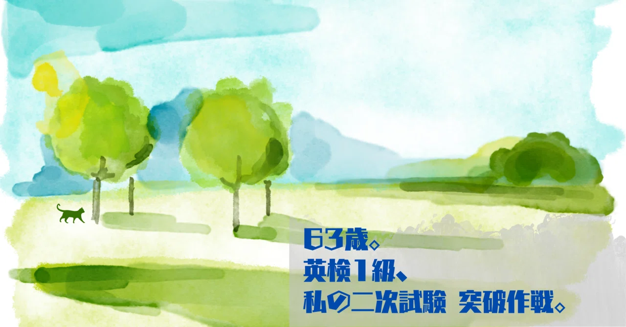 63 years old. My strategy for passing the Eiken Grade 1 secondary exam ...