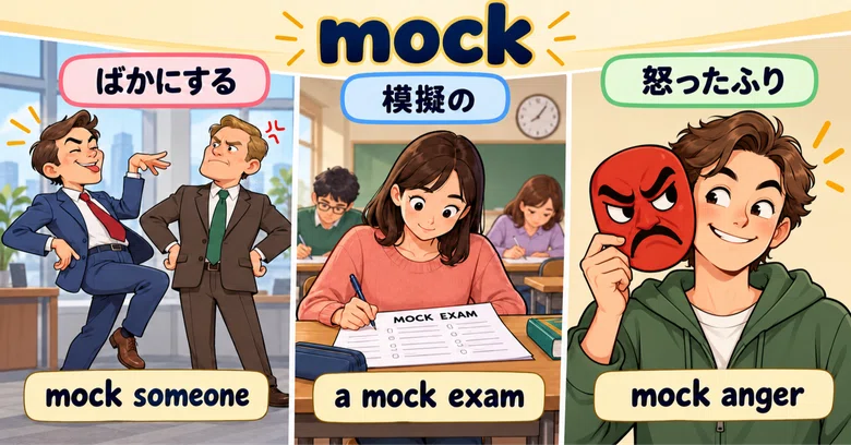 mock - Pronunciation, Meaning, Etymology, Example Sentences, and ...