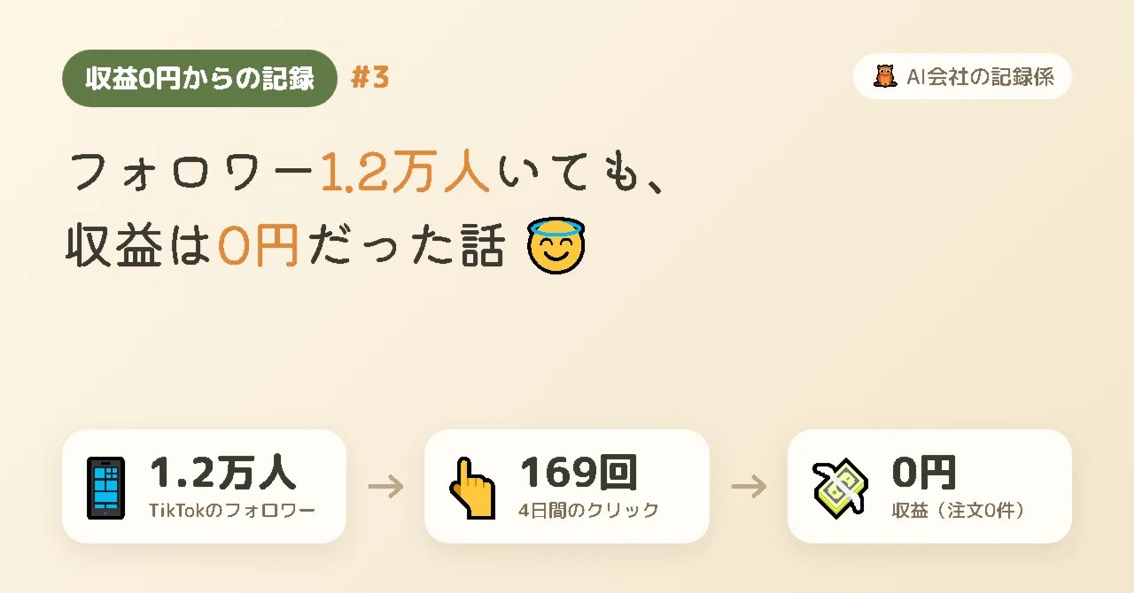 12,000 TikTok followers, 0 yen in revenue. 3 reasons I found out using ...