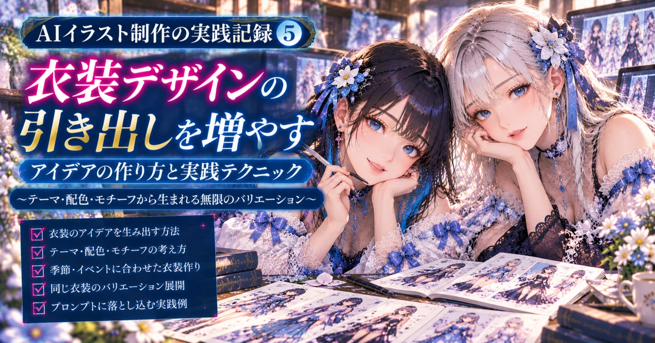 [AI Illustration Production Practice Record 5] Expanding Your Costume ...
