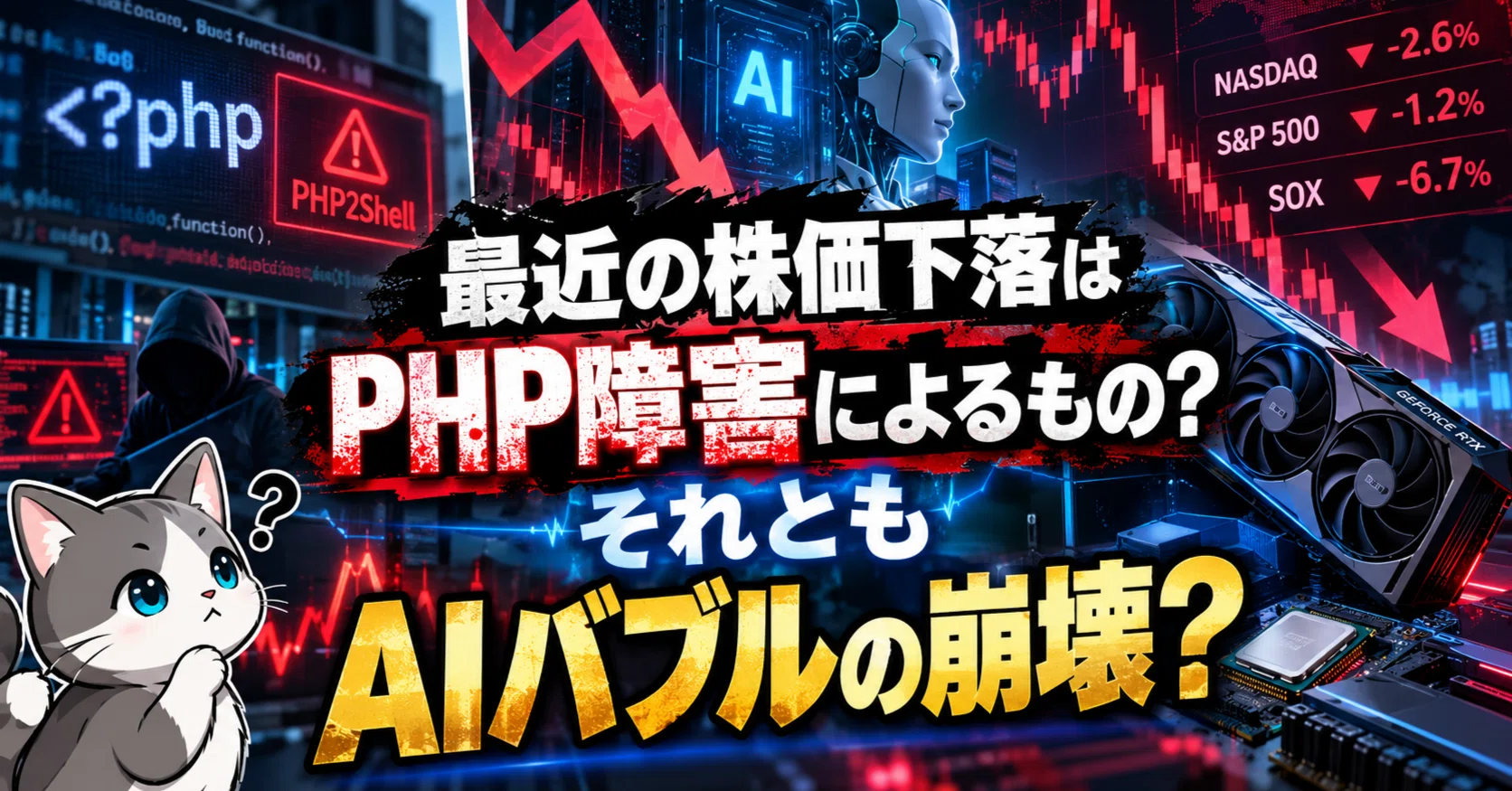 Is the Stock Market Plunge Caused by the PHP Vulnerability? Is the AI Bubble Starting to Burst? The Impact of Semiconductor Price Drops on Gaming PCs [October 2026]