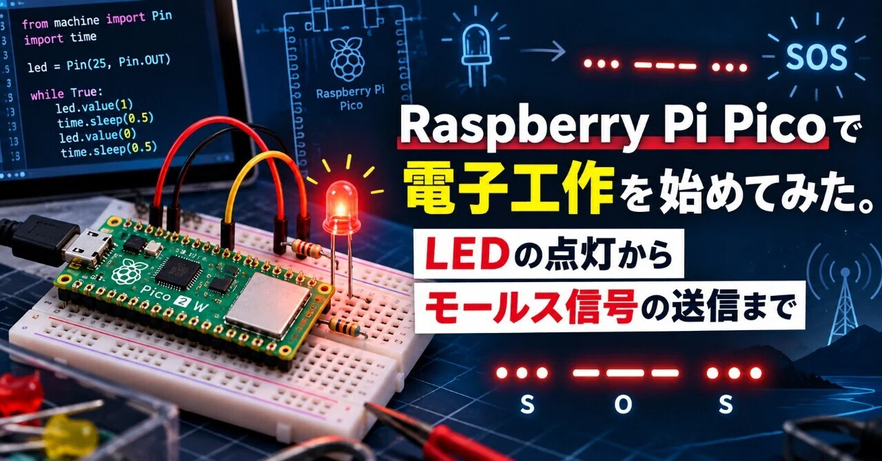 I started electronics projects with Raspberry Pi Pico. From lighting an ...