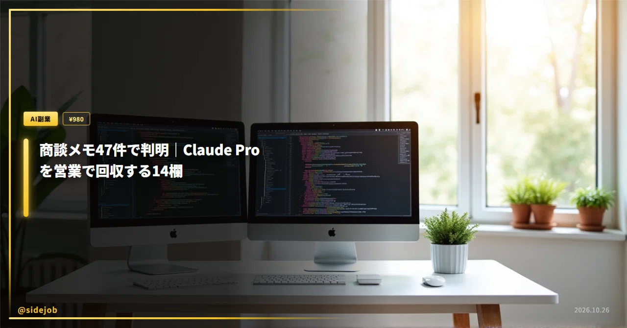 Revealed by 47 Sales Meeting Memos | 14 Fields to Recover Claude Pro ...