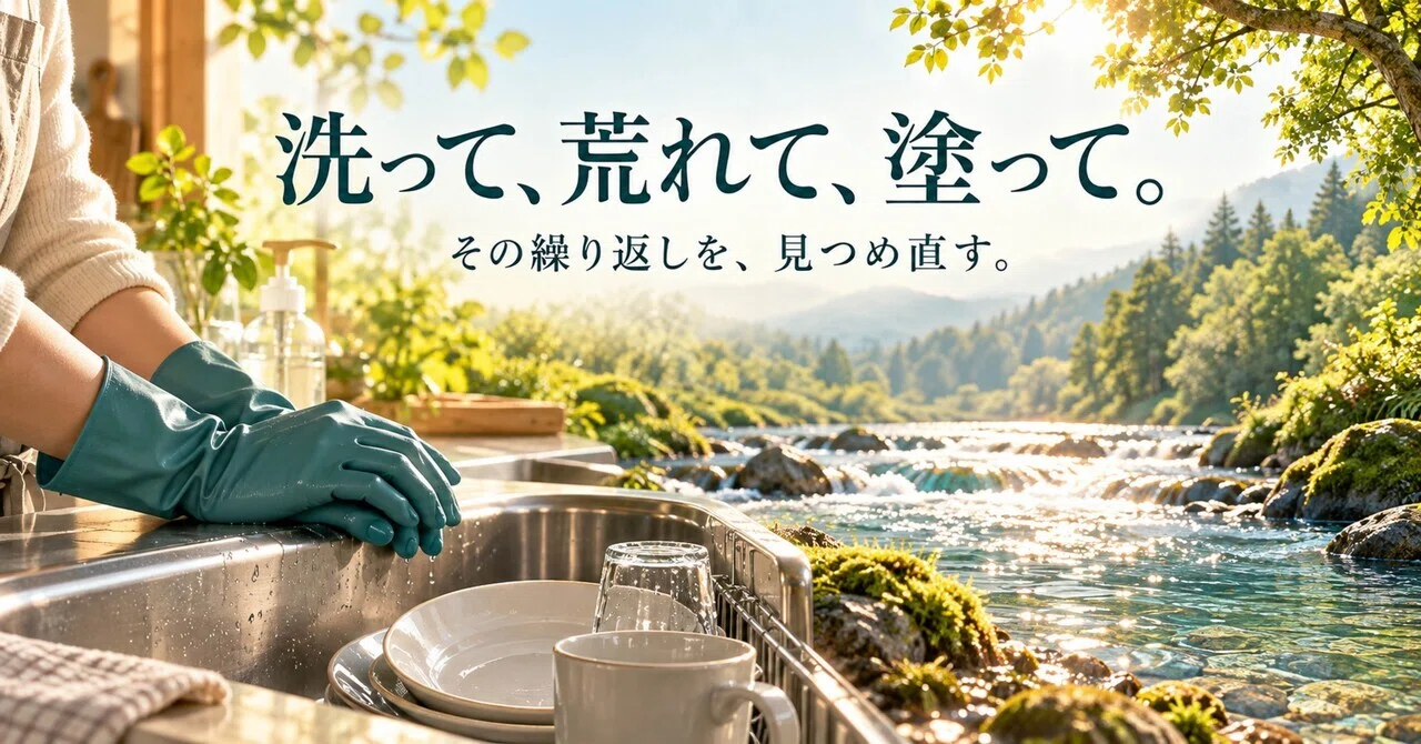 Wash, get rough, apply. The questions I feel about that cycle.｜石橋＂GEN＂元嗣