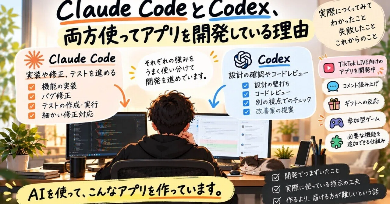 Why I use both Claude Code and Codex to develop apps｜渋沢A壱