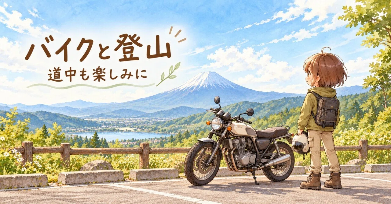 Enjoy the journey to the mountains too. How motorcycles and hiking go ...