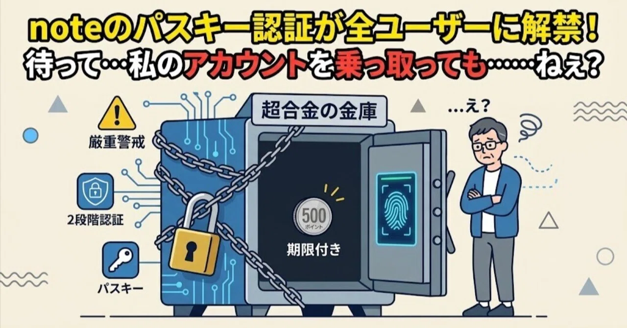 Passkey authentication is now available for all note users! Wait ...