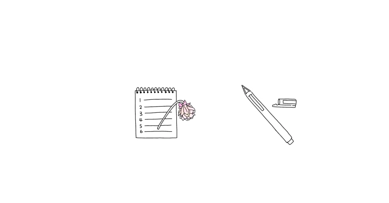 Old weekly meal plan notes might be connected to my current life｜くろまめ堂