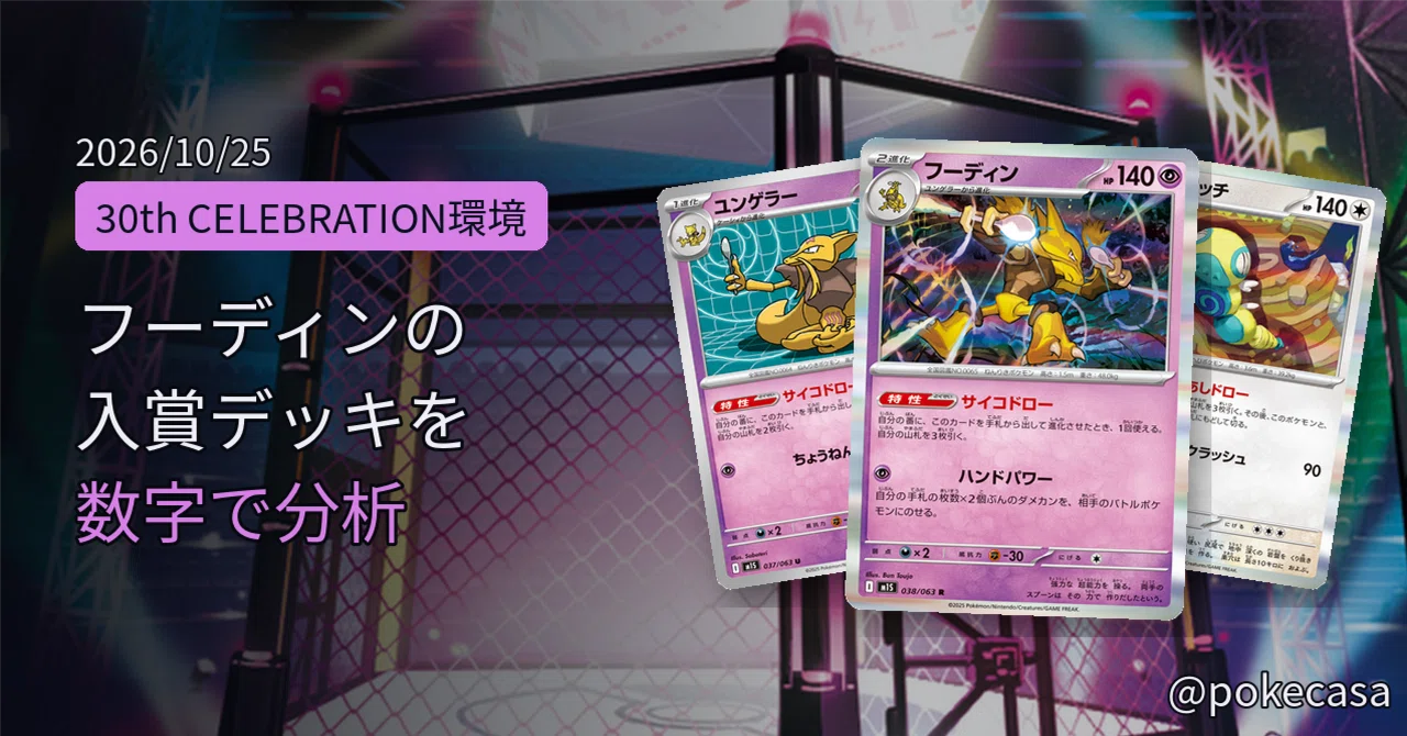 [2026/10/25] Analyzing the Alakazam deck by the numbers. 49-card core ...