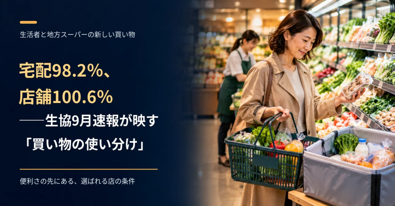 Home Delivery at 98.2%, Stores at 100.6%—What the September Co-op Flash ...