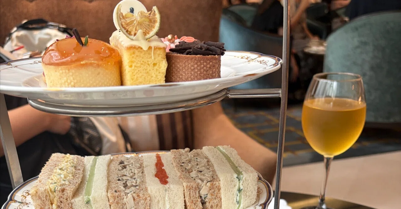 Afternoon tea at the Ritz-Carlton KL, the cold brew tea was delicious ...