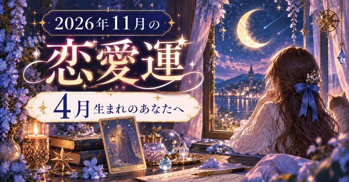 [November 2026 Love Horoscope] For You Born in April｜宵詠（よいよみ）