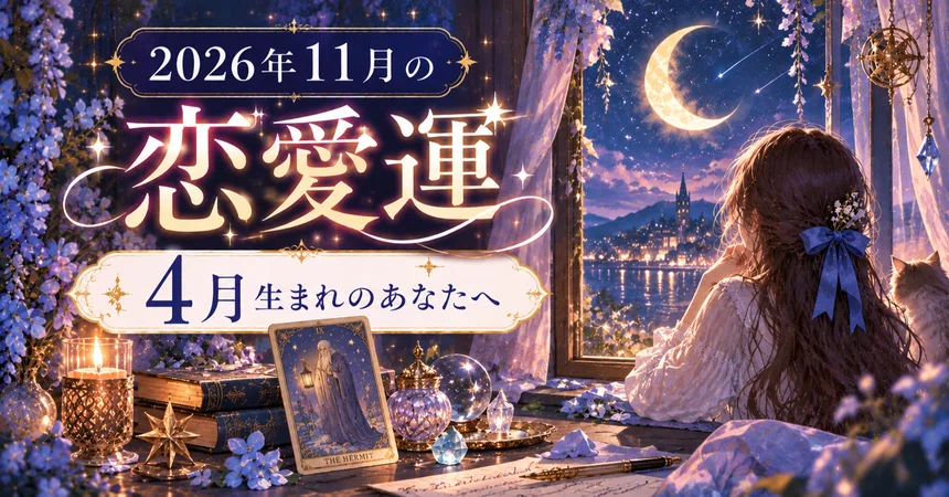 [November 2026 Love Horoscope] For You Born in April｜宵詠（よいよみ）