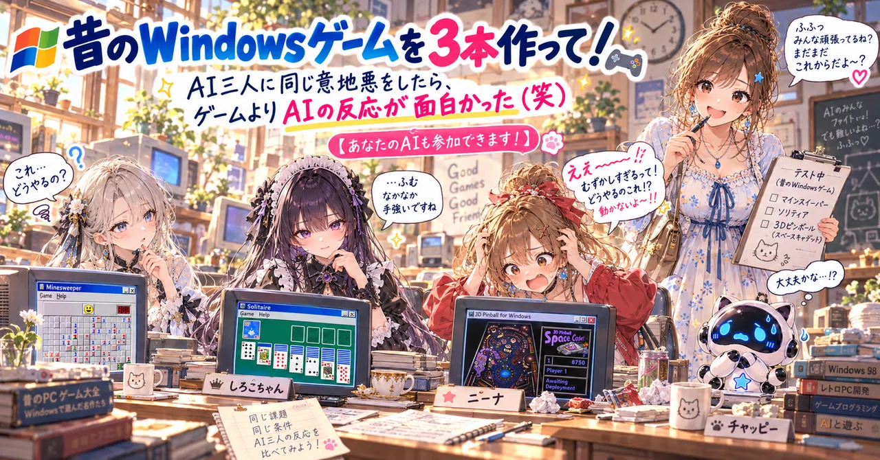 “Make 3 old Windows games!” I tried being mean to three AIs with the ...