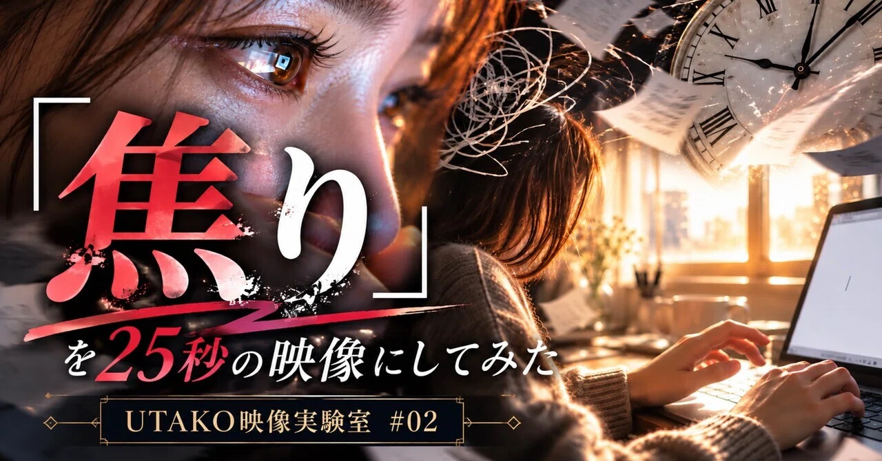[Trying to turn 'impatience' into a 25-second video / UTAKO Video Lab ...