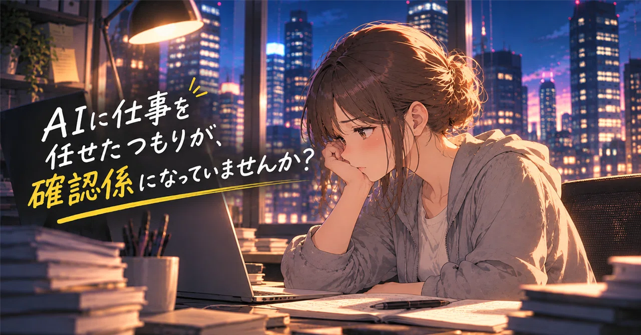 Did you intend to delegate work to AI, only to end up as a checker?｜たから ...