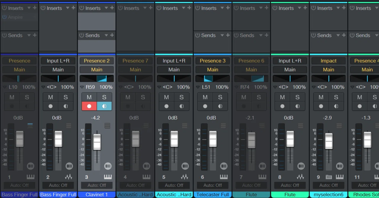 Specifying Pan in Studio One (Finloader's Amateur Music Creation Notes ...
