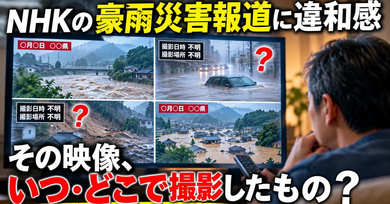 I feel uneasy about NHK's heavy rain disaster coverage. They should ...