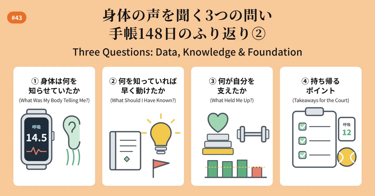 [To Continue Playing Tennis #43] Three Questions to Listen to Your Body ...