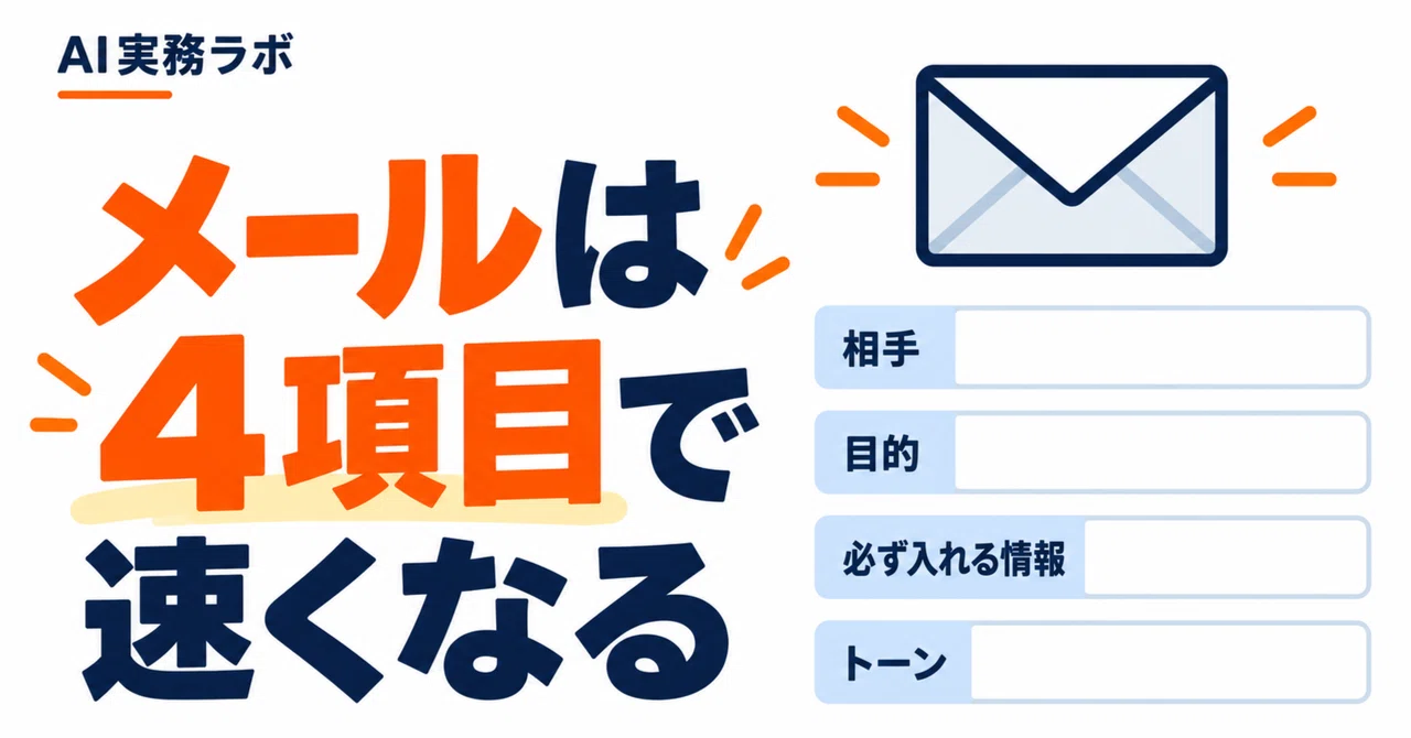 Speeding up email replies with AI | 4-item template for copy-pasting｜AI ...