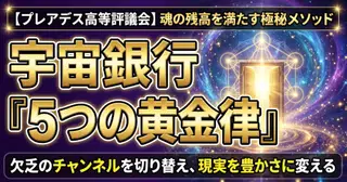 『宇宙銀行』の残高を満たす5つの極秘メソッド：魂の豊かさを現実に結びつける黄金の法則