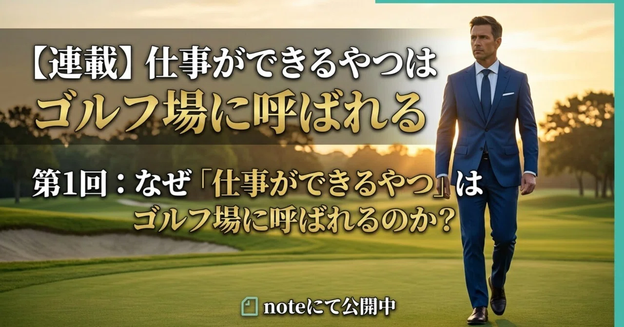 Capable People Get Invited to the Golf Course｜薬剤師 やーまん
