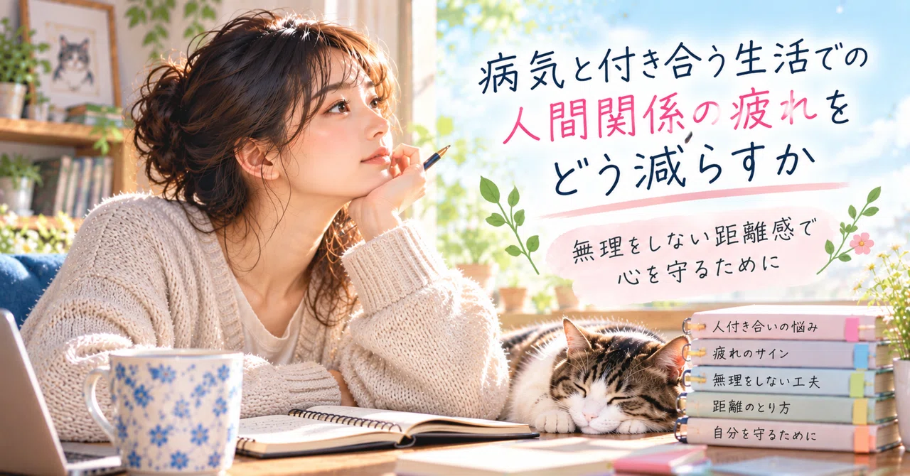 病気と付き合う生活での人間関係の疲れを、どう減らすか｜oteranosekai