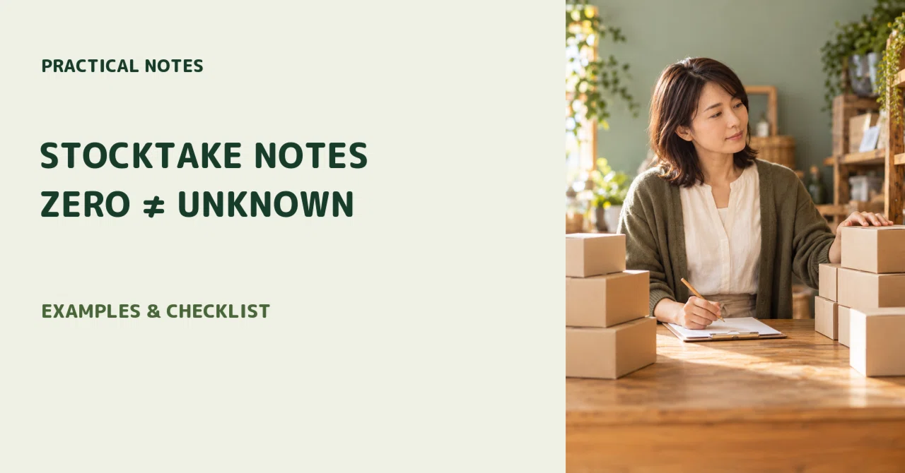 Stocktake Notes Review Toolkit: Eight Scenarios, Editable CSVs and ...