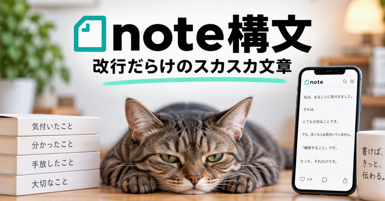 Note Syntax: Sparse Text Full of Line Breaks｜先っちょマン