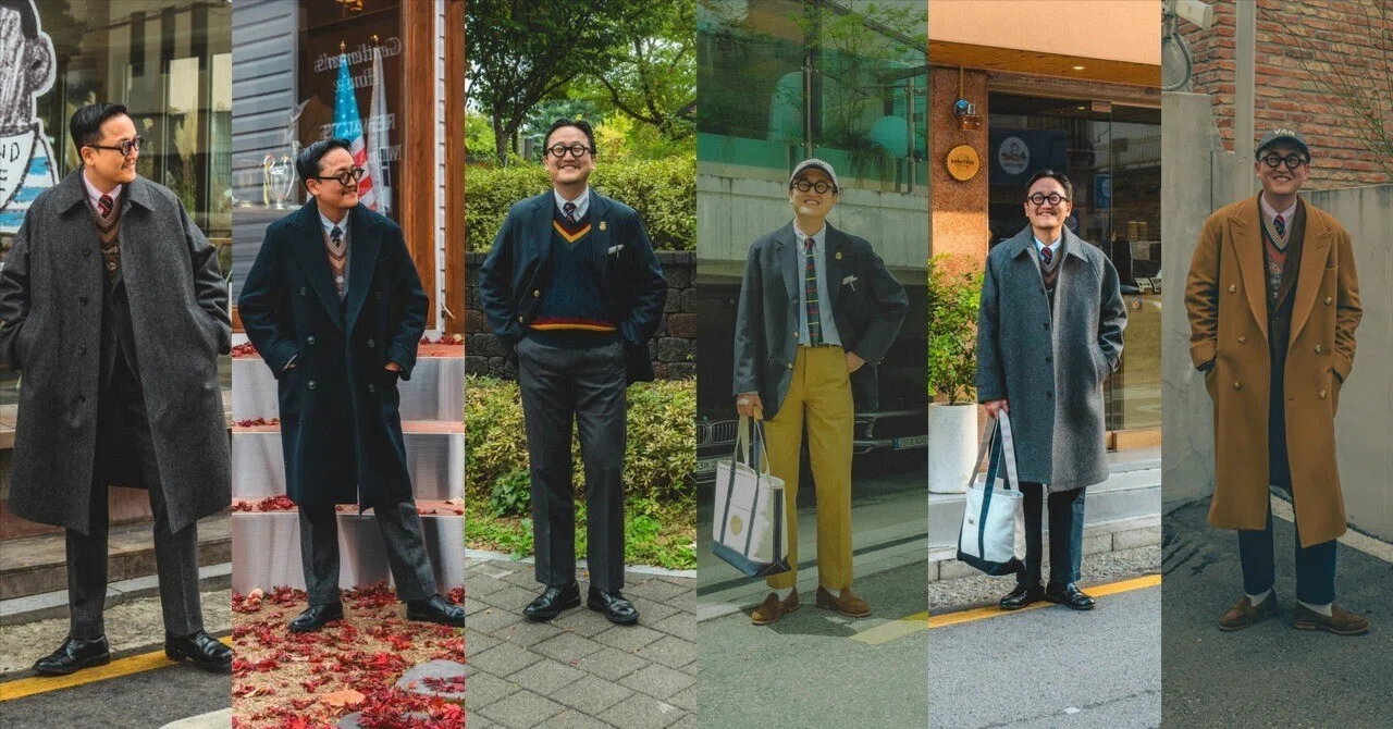 Six outfits compared by coat and navy blazer, collar style, and light ...