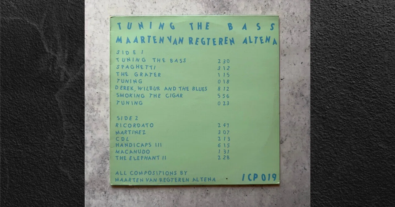 Maarten Van Regteren Altena – Tuning The Bass｜Nomadic Vinyl & Sound