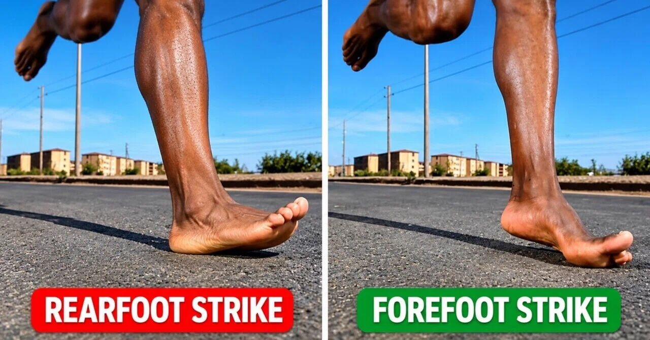 How has the foot strike method of elite runners changed over the past ...