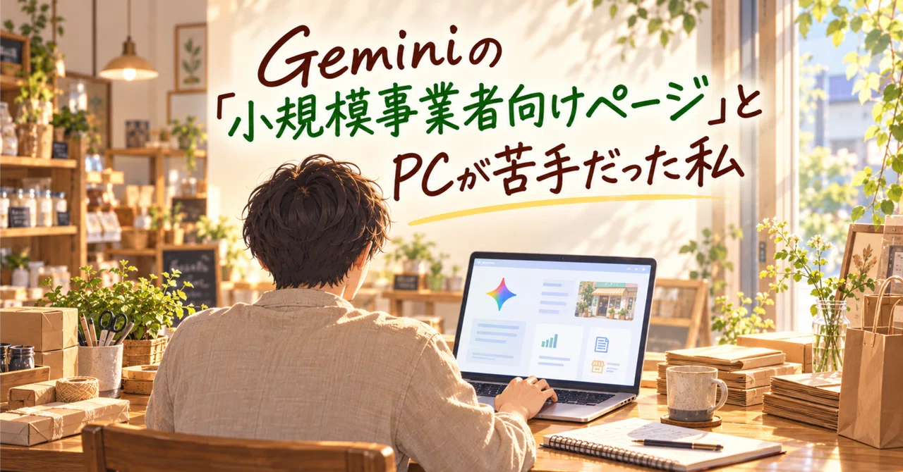 Gemini's 'Small Business Page' and My Struggle with PCs｜いっしー｜AIライフ