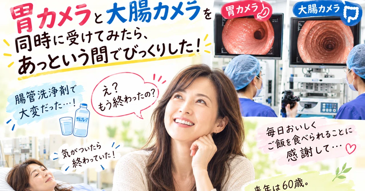 I was surprised at how quick it was when I had a gastroscopy and ...