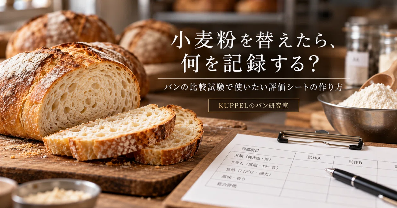 What to record when changing flour? How to create an evaluation sheet ...