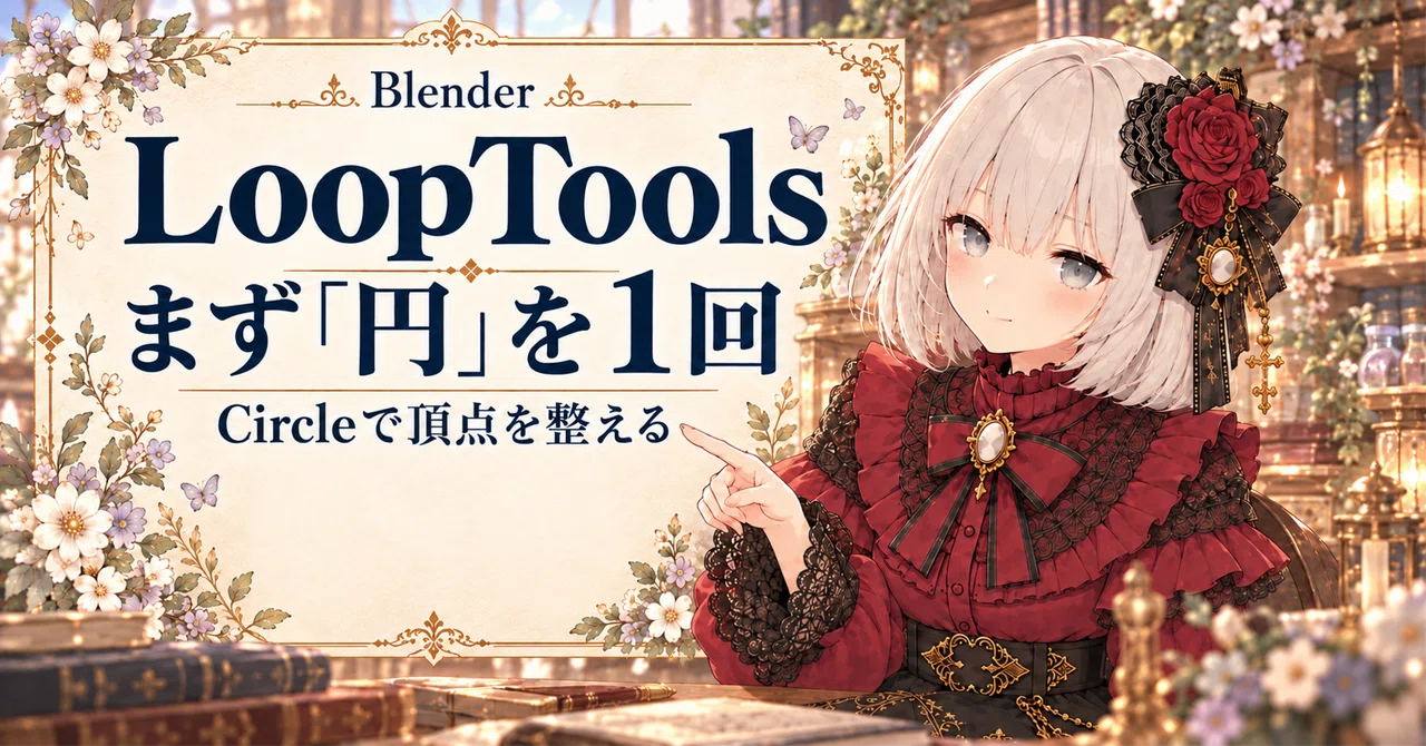[Blender] Start with LoopTools once. Use Circle to arrange vertices ...